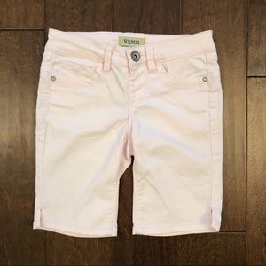 Pink Girls Stretch Bermuda Shorts